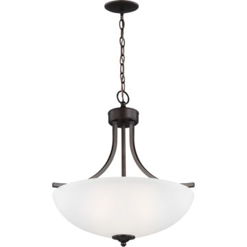 Generation Lighting Geary 3-Light 21" Pendant Light in Bronze