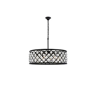 Madison 8-Light Chandelier in Matte Black