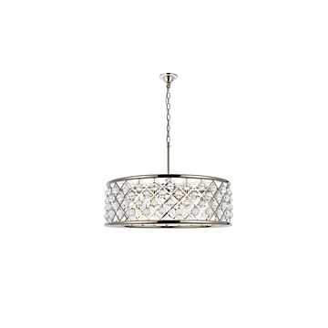 Madison 8-Light Chandelier in Polished Nickel