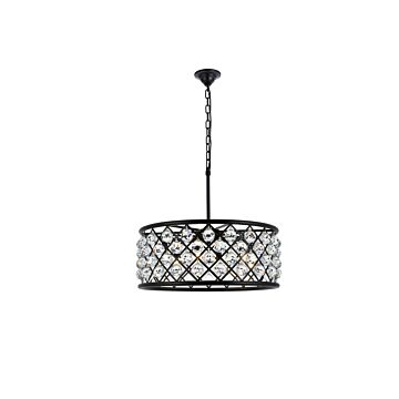 Madison 6-Light Chandelier in Matte Black