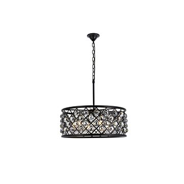 Madison 6-Light Chandelier in Matte Black