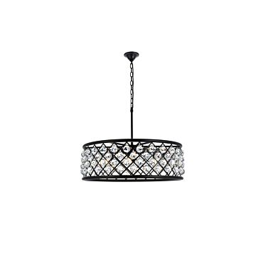 Madison 8-Light Chandelier in Matte Black