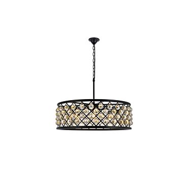 Madison 8-Light Chandelier in Matte Black