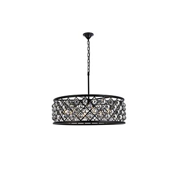 Madison 8-Light Chandelier in Matte Black