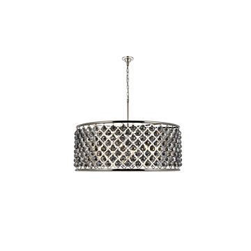 Madison  Chandelier in Polished Nickel by Elegant Lighting