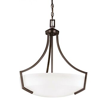 Generation Lighting Hanford 3-Light 23 Pendant Light in Bronze