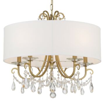 Othello Five Light Chandelier in Vibrant Gold by Crystorama