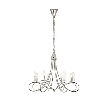 Lyndon 8-Light Pendant in Polished Nickel