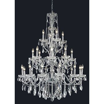 St. Francis 24-Light Chandelier in Chrome