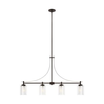 Elmwood Park 4-Light Island Pendant in Bronze
