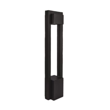 Archetype 1-Light LED Bollard Light in Black with Aluminum
