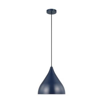 Oden One Light Pendant in Navy by Visual Comfort Studio