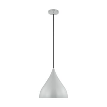Oden LED Pendant in Matte Grey by Visual Comfort Studio