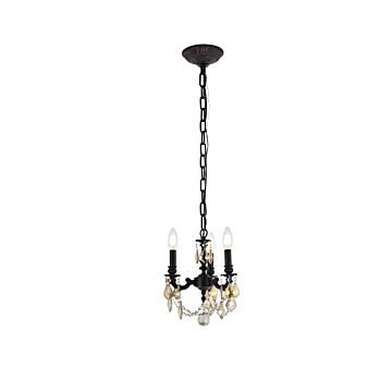 Lillie 3-Light Pendant in Dark Bronze
