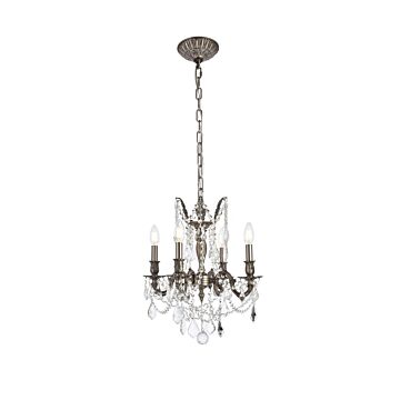 Rosalia 4-Light Pendant in Pewter