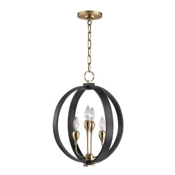 Dresden Four Light Chandelier in Aged Old Bronze by Hudson Valley
