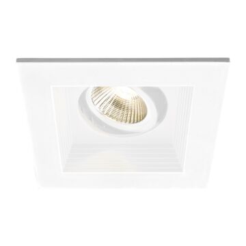  LED Single Light New Construction Housingith Trim and Light Engine in White by W.A.C. Lighting