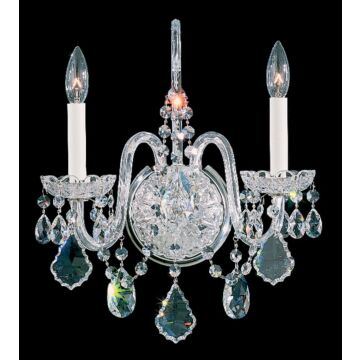 Olde World Two Light Wall Sconce in Gold by Schonbek