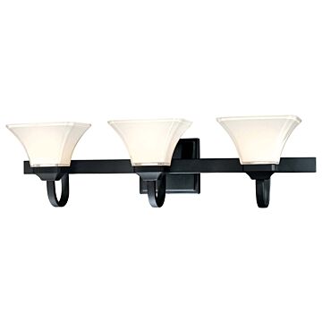 Minka Lavery Agilis 3 Light 32 Inch Bathroom Vanity Light in Black