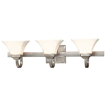 Minka Lavery Agilis 3 Light Bathroom Vanity Light in Brushed Nickel