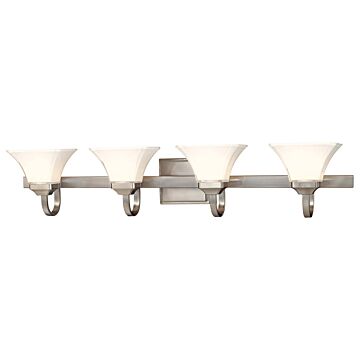 Minka Lavery Agilis 4 Light Bathroom Vanity Light in Brushed Nickel