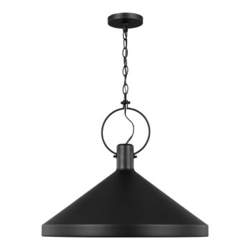 Lyon One Light Pendant in Midnight Black by Visual Comfort Studio