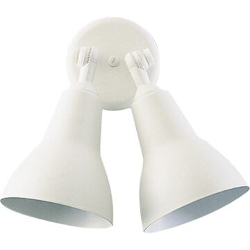 Floodlights Two Light Ceiling Mount in White by Quorum International