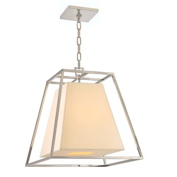 Kyle Four Light Pendant in Polished Nickel by Hudson Valley