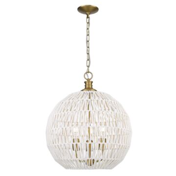 Florence BCB Three Light Pendant in Brushed Champagne Bronze by Golden