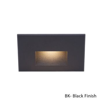 Led100 LED Step and Wall Light in Black On Aluminum by W.A.C. Lighting