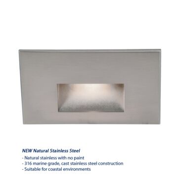 Led100 LED Step and Wall Light in Stainless Steel by W.A.C. Lighting