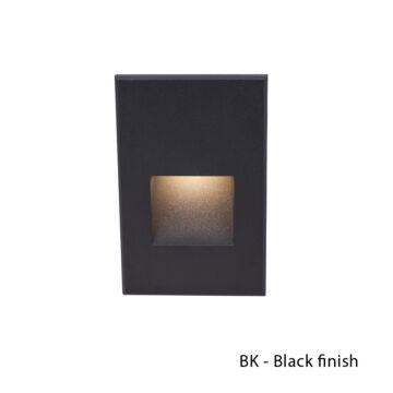 Led200 LED Step and Wall Light in Black On Aluminum by W.A.C. Lighting