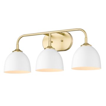 Zoey OG Three Light Bath Vanity in Olympic Gold by Golden