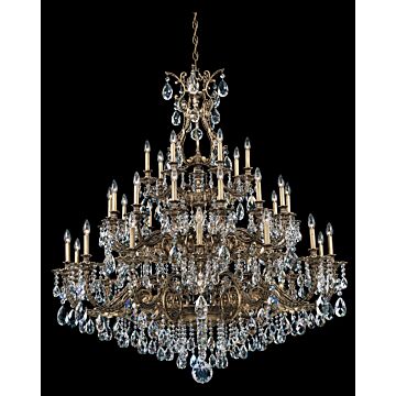 Sophia 35 Light Chandelier in Florentine Bronze by Schonbek
