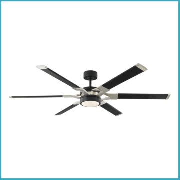 Loft 62"Ceiling Fan in Midnight Black by Visual Comfort Fan