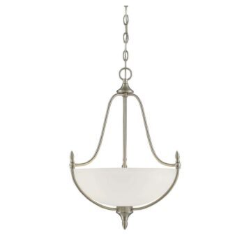 Herndon Three Light Pendant in Satin Nickel by Savoy House
