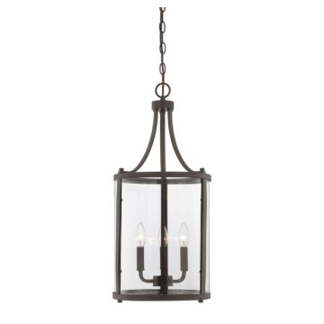 Penrose Three Light Foyer Pendant in English Bronze by Savoy House