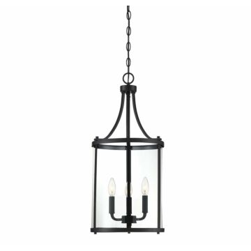 Penrose Three Light Foyer Pendant in Black by Savoy House