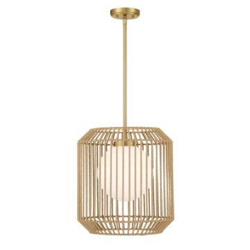 Pastis 1-Light Pendant in Warm Brass