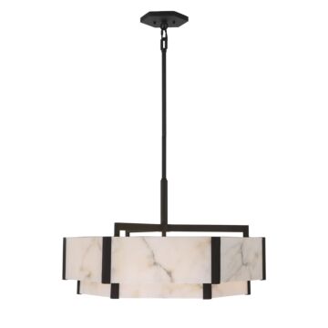 Orleans 6-Light Pendant in Black Cashmere