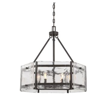 Glenwood Six Light Pendant in English Bronze by Savoy House