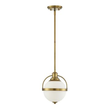 Westbourne One Light Pendant in Warm Brass by Savoy House