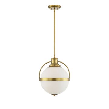 Westbourne One Light Pendant in Warm Brass by Savoy House