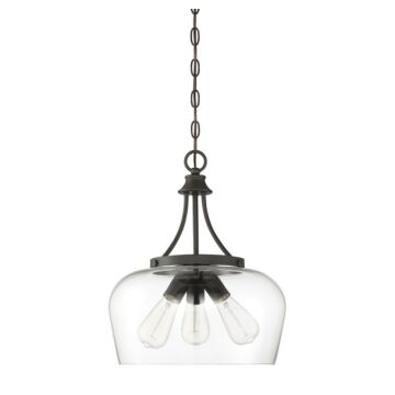 Octave Three Light Pendant in English Bronze by Savoy House