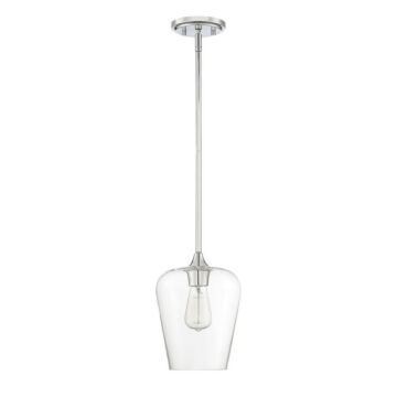 Octave One Light Pendant in Polished Chrome by Savoy House