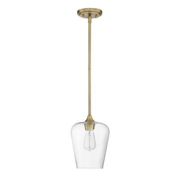 Octave One Light Pendant in Warm Brass by Savoy House