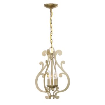 Lombard 3-Light Pendant in Noble Brass