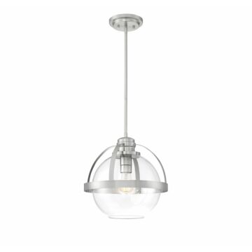 Pendleton One Light Pendant in Satin Nickel by Savoy House