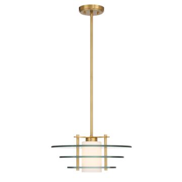 Newell 1-Light Pendant in Warm Brass