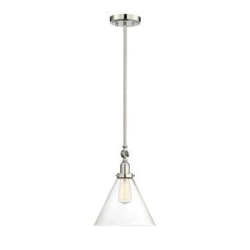 Drake One Light Pendant in Polished Nickel by Savoy House